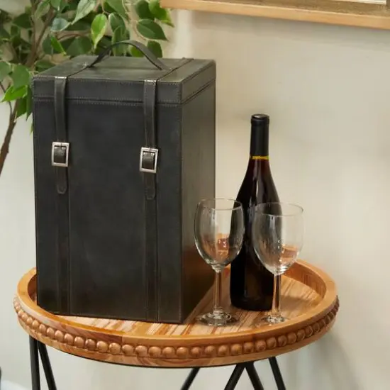 Blue Modern Wine Holder, 9" x 10" x 16" {8}