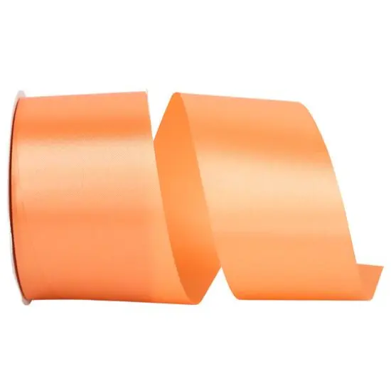 JAM Paper 2.5" x 50yd. Single Face Satin Allure Ribbon Peach {1}