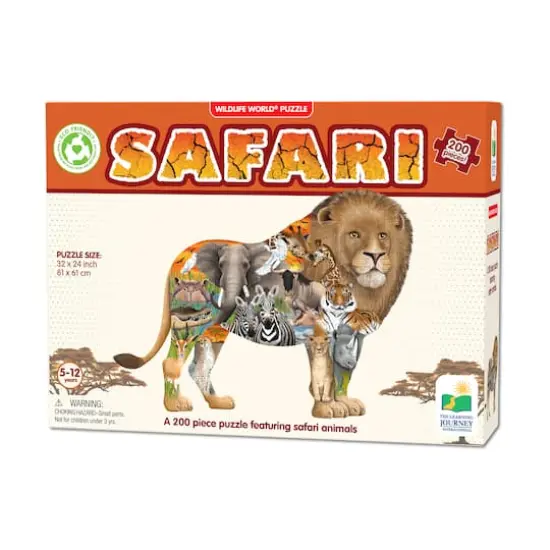 Wildlife World Puzzle - Safari: 200 Pcs {1}