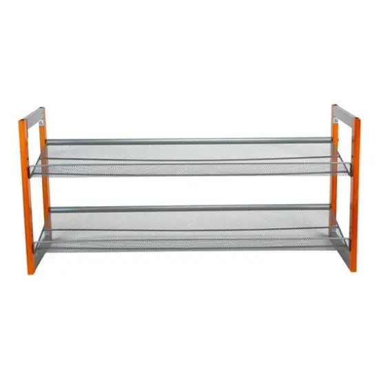 Organize It All Wooden Stackable Shoe Rack {6}