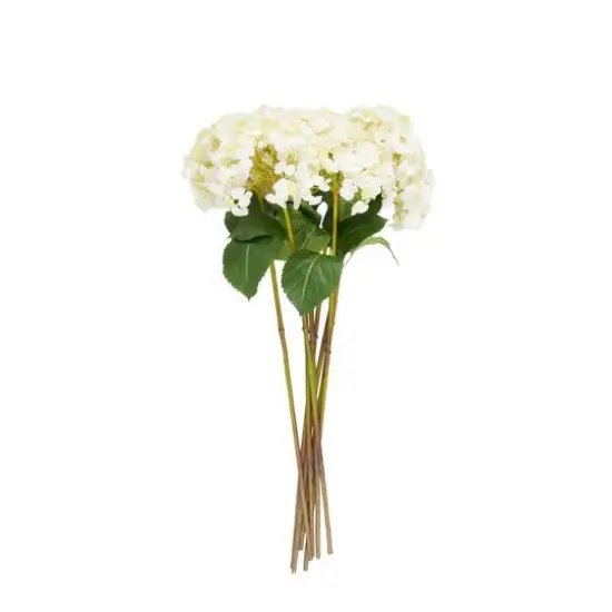 32" White Hydrangea Artificial Flower Stem, 8ct. {7}