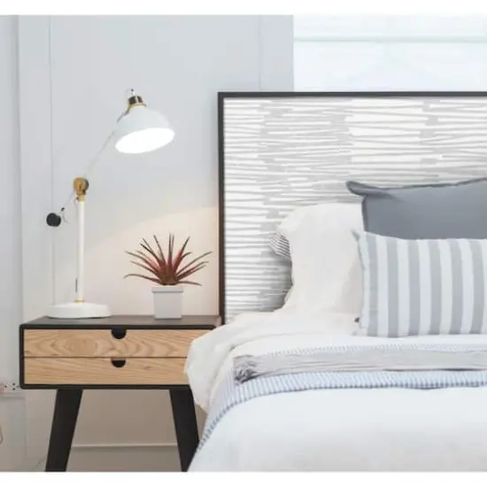 RoomMates Burundi Thatch Peel & Stick Wallpaper White/Gray {5}