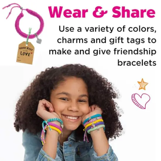 Creativity for Kids Quick Knit Charm Bracelets Kit {12}