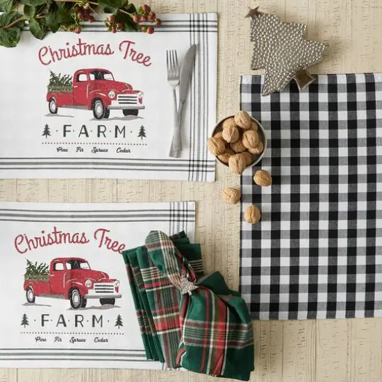 DII&reg; Tree Farm Truck Printed Placemats, 6ct. {10}