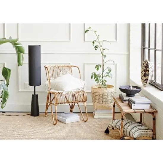 Hand-Woven Rattan Side Table {6}