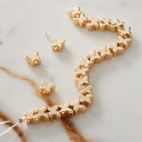 Gold Butterfly Beads, 6mm by Bead Landing&trade; {3}