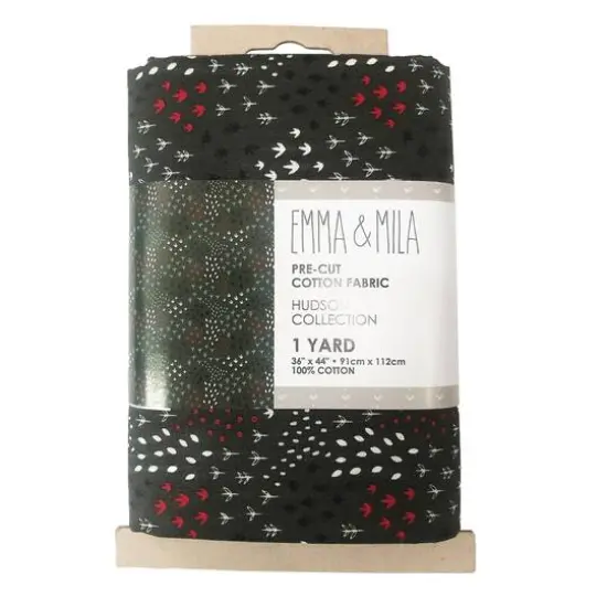 Emma & Mila&reg; Hudson Collection Field Carbon Precut Cotton Fabric, 4ct. {1}