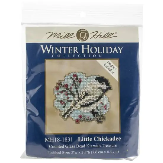 Mill Hill&reg; Little Chickadee Ornament Beaded Counted Cross Stitch Kit {3}