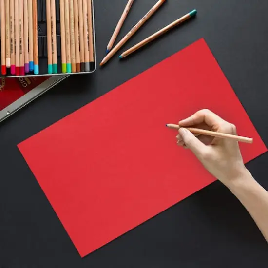 JAM Paper Bright Hue 8.5" x 14" 24lb. Recycled Colored Legal Paper, 100 Sheets Red {4}