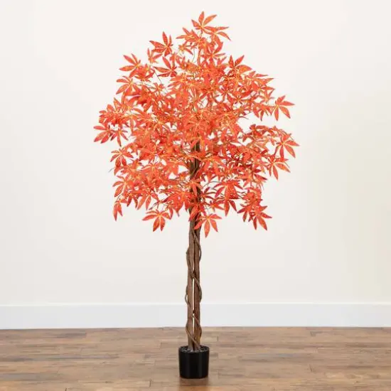5ft. Autumn Vibrant Maple Artificial Fall Tree {8}
