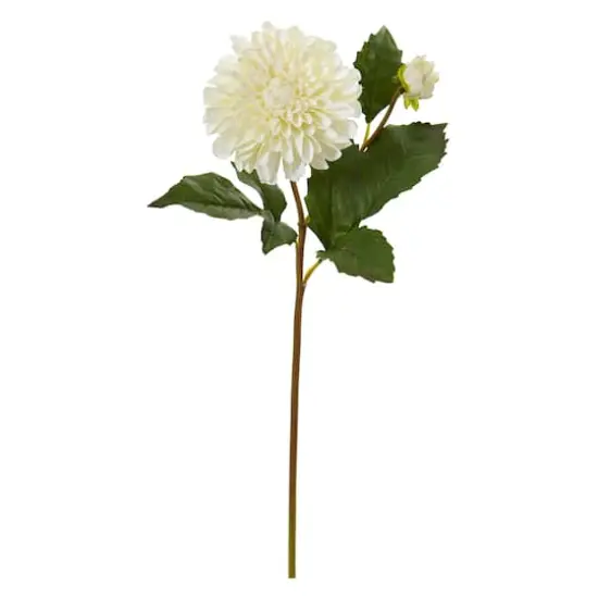 20'' Dahlia Artificial Flower Stem, 6ct. White {1}