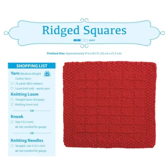 Leisure Arts&reg; Loom Knit Dishcloths Book {16}