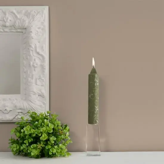 Root Candles 7" Unscented Timberline&trade; Collenette Taper Candles, 4ct. Dark Olive {4}