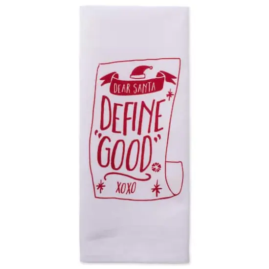 DII&reg; Assorted Dear Santa Holiday Printed Dishtowel Set {5}