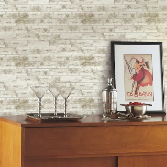 RoomMates StickTILE&trade; Wood Subway Peel & Stick Tiles {3}