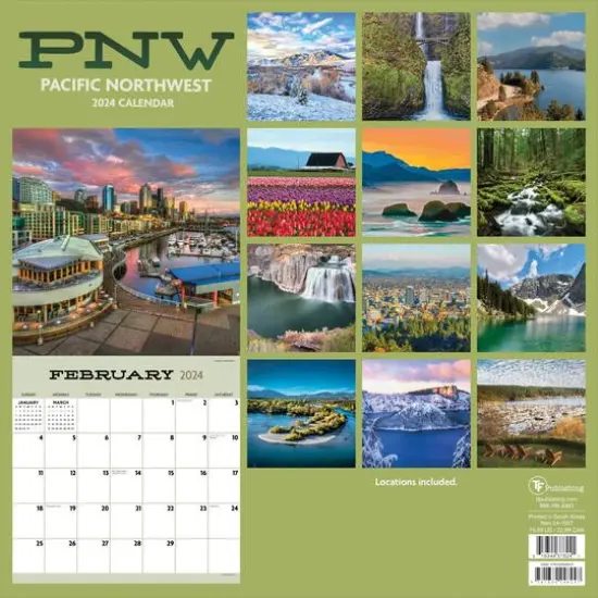 TF Publishing 2024 Pacific Northwest Wall Calendar {3}