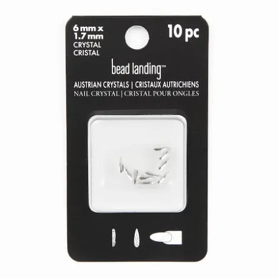 6mm Crystal Raindrop Glue-On Austrian Crystals by Bead Landing&trade;, 10ct. {4}