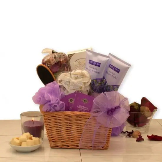 Lavender Relaxation Spa Gift Basket {1}