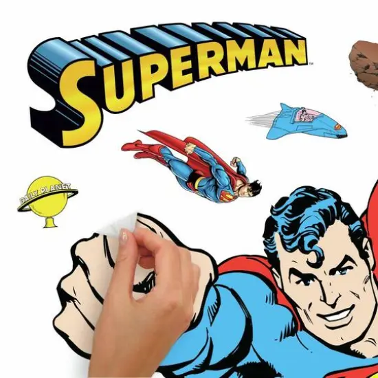 RoomMates Classic Superman Peel & Stick Giant Wall Decals {6}
