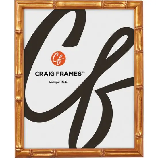 4 Pack Craig Frames Vintage Bamboo Brushed Gold Picture Frame {3}