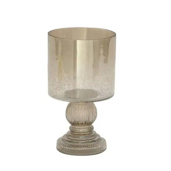 11" Brass Traditional Hurricane Candle Holder {4}