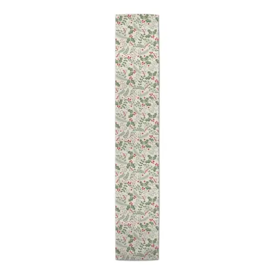 72" Holly Pattern Poly Twill Table Runner {4}