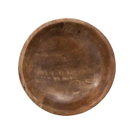 Hello Honey&reg; 11.5" Walnut Mango Wood Footed Bowl {11}