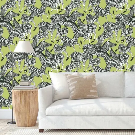 RoomMates Herd Together Peel & Stick Wallpaper Green {5}