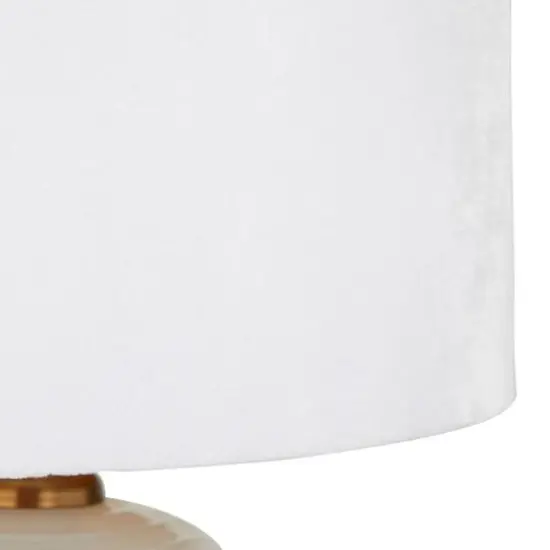 White Glass Modern Accent Lamp, 13" x 13" x 19" {8}