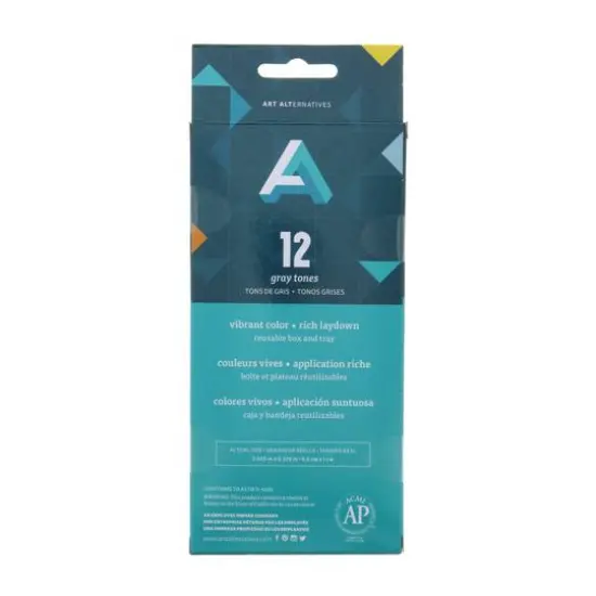 Art Alternatives Artist's Gray Tones Soft Pastel Set {3}