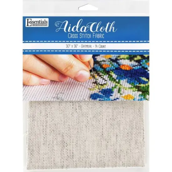 Essentials by Leisure Arts Oatmeal 14 Count Aida Cloth, 30" x 36" {1}