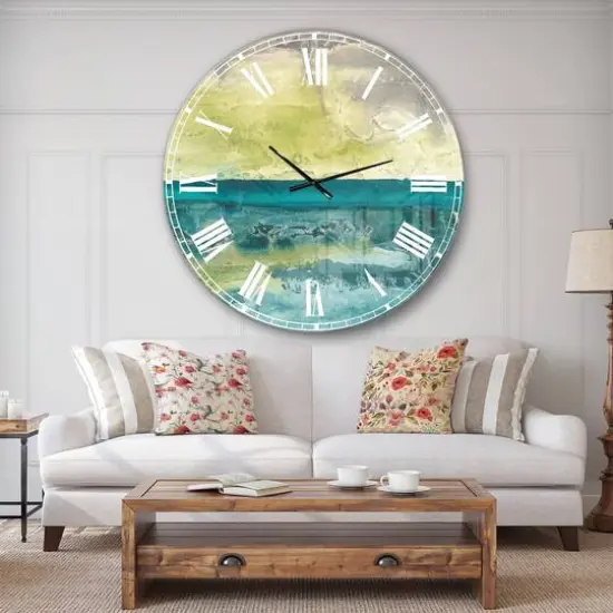 Designart 'Beyond The Horizon I Traditional Wall Clock {3}