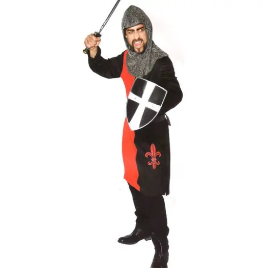 Large Red & Black Knight Men's Costume {1}