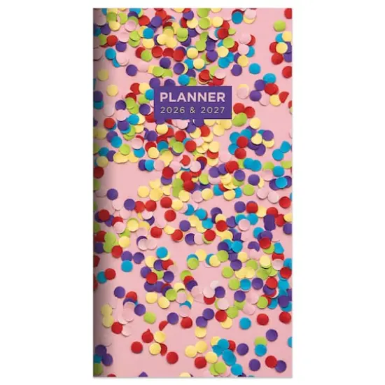 2026-2027 Confetti Party Small Monthly Pocket Planner {1}
