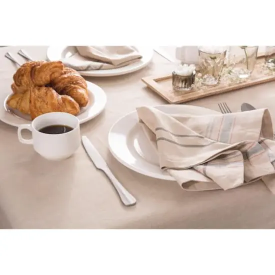 DII&reg; French Stripe Cloth Dinner Napkins, 6ct. Gray {6}
