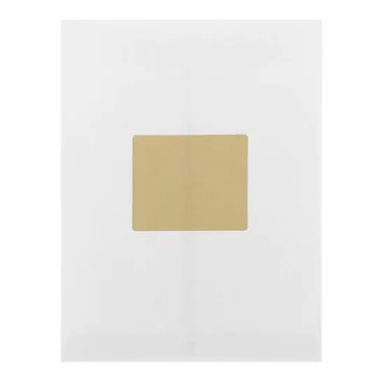 JAM Paper Adhesive Shipping Labels, 3.33" x 4" Metallic Gold {7}