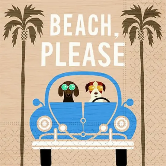 JAM Paper Beach Cocktail Napkins, 40ct. {1}