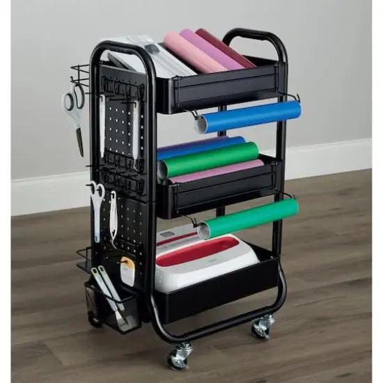 Gramercy Rolling Cart by Simply Tidy&trade; Black {5}
