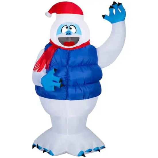 6.5ft. Airblown&reg; Inflatable Christmas Bumble in Blue Puffer Vest {1}