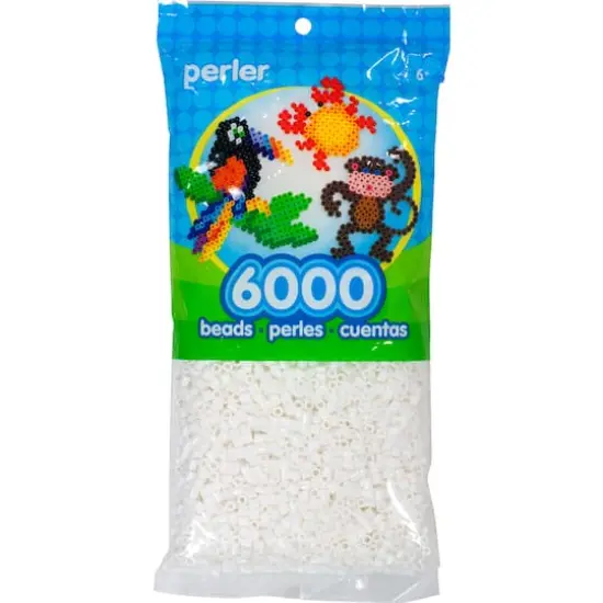  Perler&reg; Fused Beads 6000 Pack White {1}