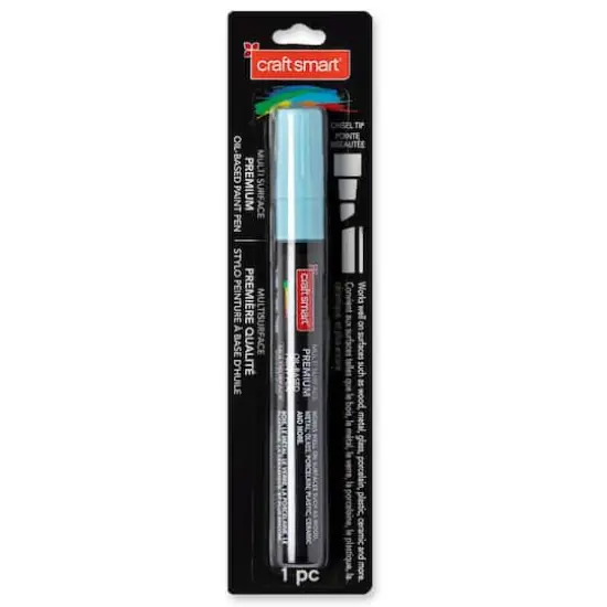 Chisel Tip Multi-Surface Premium Paint Pen by Craft Smart&reg; Light Blue {3}