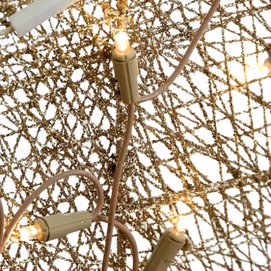 3ft. Crystal Splendor Sleigh with 70 White LED Lights {4}