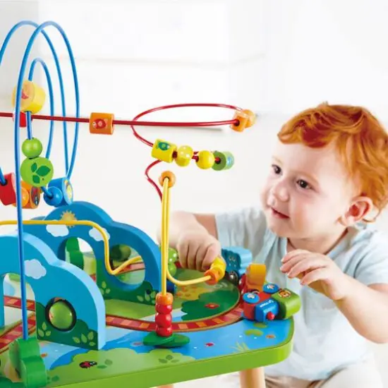 Hape Jungle Adventure Table Bead Maze & Railway {7}