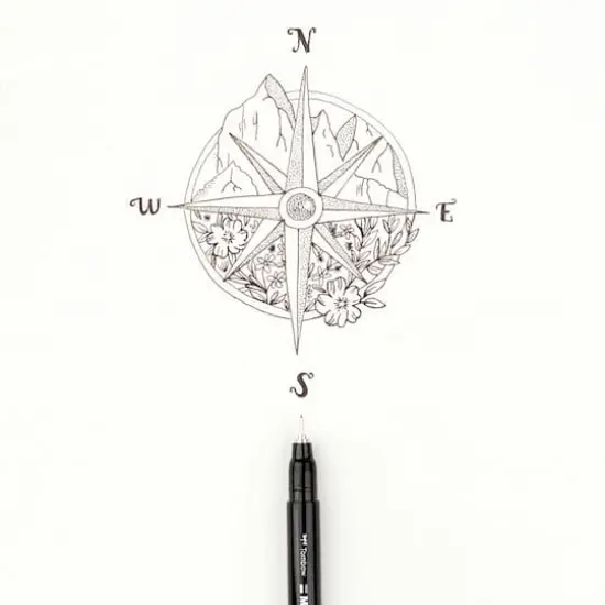 Tombow MONO 005 Black Drawing Pens, 2ct. {6}