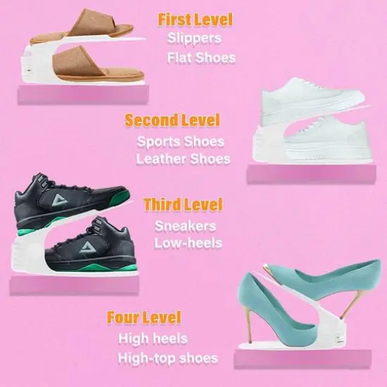 NEX&trade; Shoe Slots Adjustable Shoe Holder, 10ct. {6}