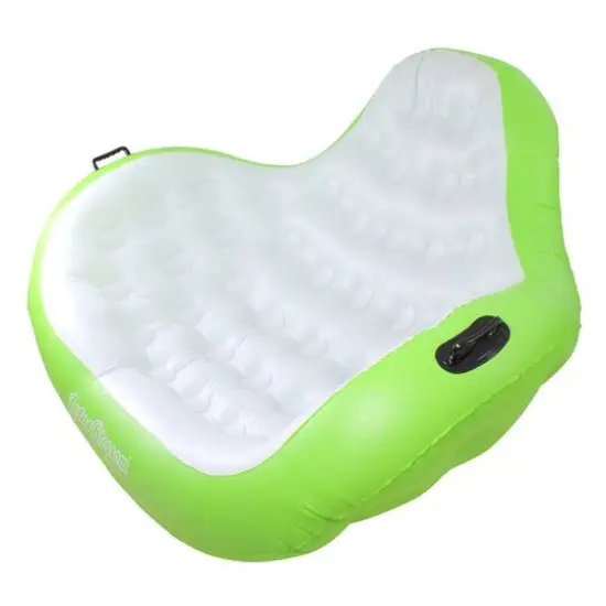 80" Inflatable Green Lotus Blossom Swimming Pool Duo Lounger {4}