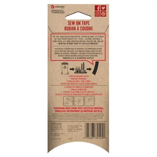 VELCRO&reg; Brand Black Sew On Tape {5}