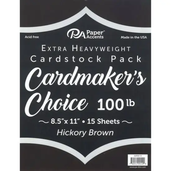 PA Paper™ Accents 100 lb. Cardmakers Choice 8.5" x 11" Cardstock, 15 Sheets Cream {2}