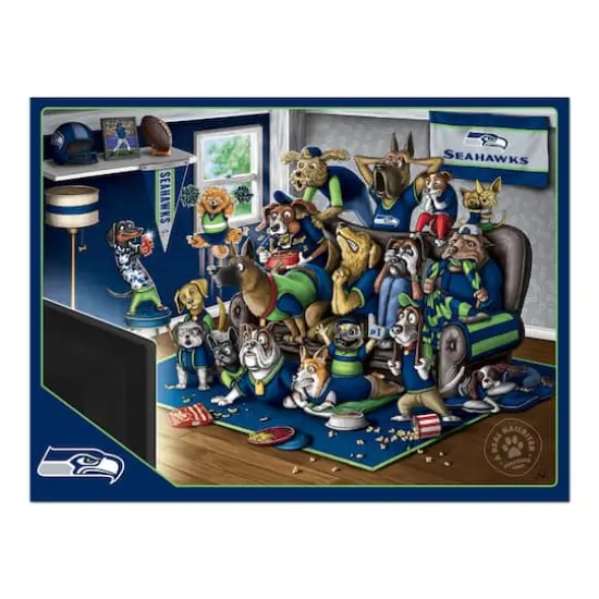 NFL Purebred Fans A Real Nailbiter 500 Piece Puzzle Seattle Seahawks {5}