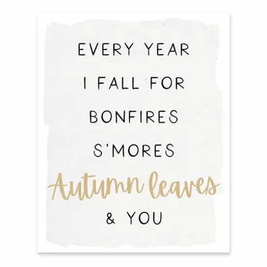 Every Year I Fall For You Tabletop Canvas {1}
